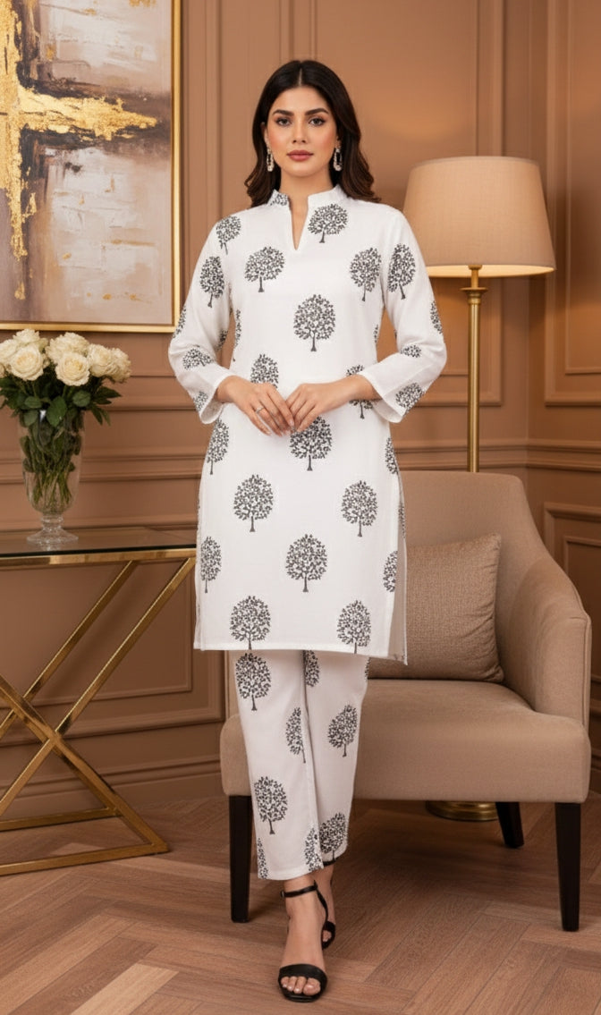 WHITE TREE CO-ORD -SET