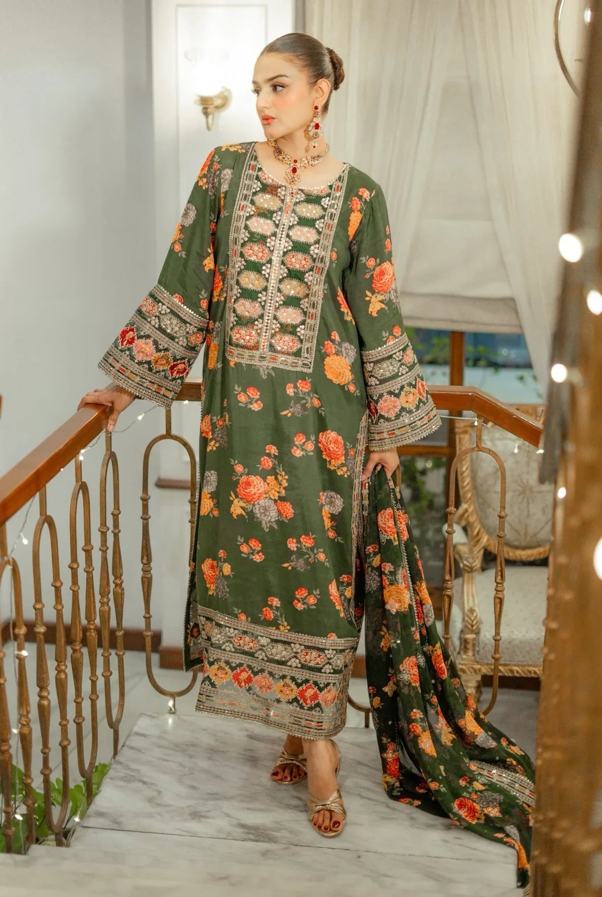 kareena - Embroidered Silk 3 Pc Suit